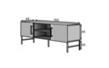 Comoda TV ELTAP, Raftt, 152x42x55 cm, PAL/MDF, negru