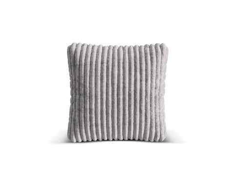 Perna decorativa, Martina-212, Micadoni Home, 65x65 cm, velur, gri deschis