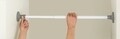 Bara extensibila pentru haine, Wenko, Herkules, 80-145 cm, metal/plastic