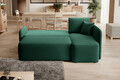 Coltar extensibil dreapta 3 locuri ELTAP, Hadson, 206x150x89 cm, lemn/poliester, verde inchis