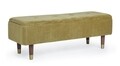 Bancheta Kira, Bizzotto, cu spatiu de depozitare, 120x42x42 cm, catifea, verde oliv