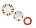Serviciu de masa 18 piese, Golden Eye Red, Brandani, portelan