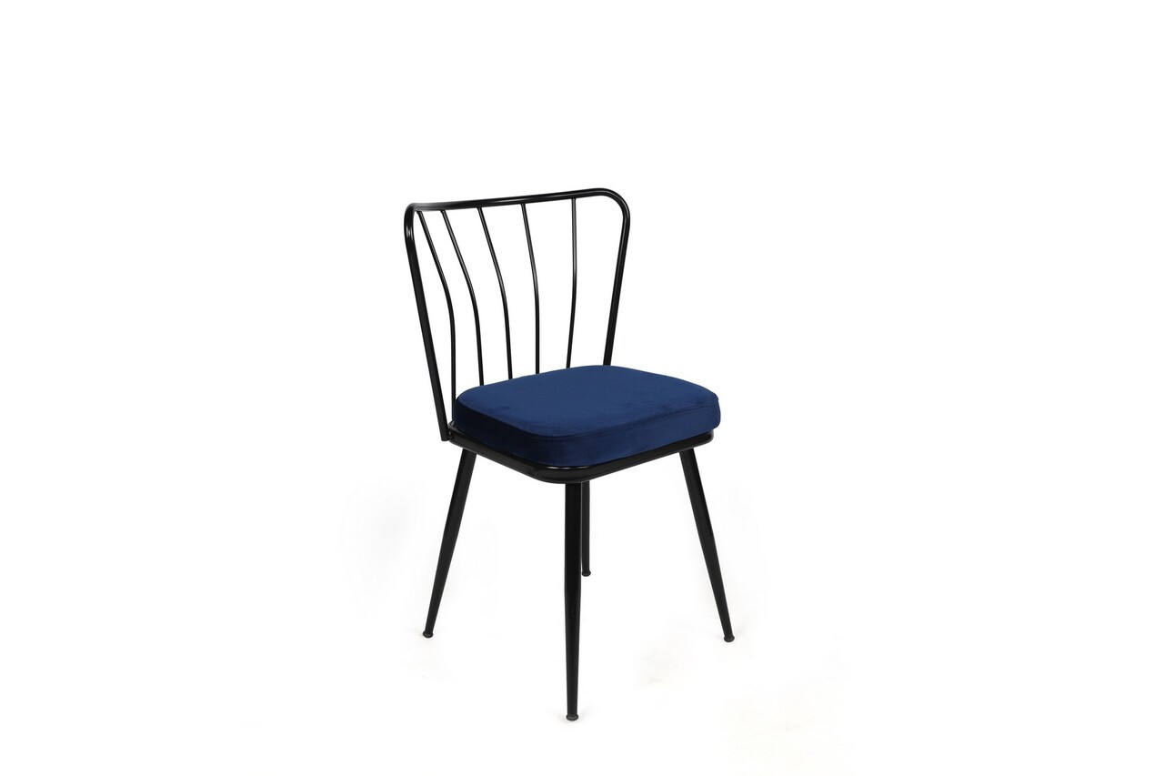 Set de scaune, Nmobb, Yıldız-944 V2, Metal, Albastru închis / Negru / - 1 | YEO