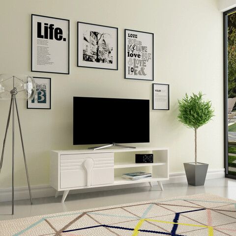 Comoda tv, zena home, viyana, pal, alb