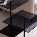Set masuta de cafea, Neostill, Elegante 2, Negru / Fume