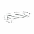 Raft pentru perete Duz, Decortie, 60x22x10 cm, antracit