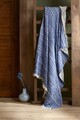 Patura, 130x170 cm, 100% bumbac, Etno, Viaden, albastru