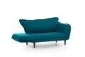 Canapea extensibila Vino Daybed, Futon, 3 locuri, 200x70 cm, metal, petrol verde