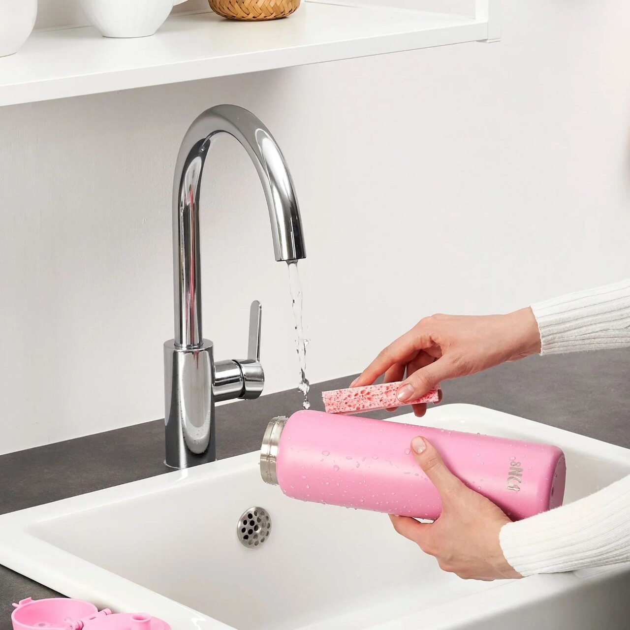 Sticla apa, inox, 920ml, Rose Bloom - Ion8 - view 12
