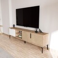 Comoda TV, Qualex, Tarz, Stejar alb