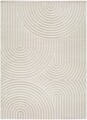 Covor, Yen, 80 x 150 cm, 40% poliester, 60% polipropilena, alb