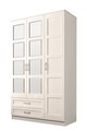 Dulap pentru haine, Rabi, Rb-050, 105x180x52 cm, Alb mat