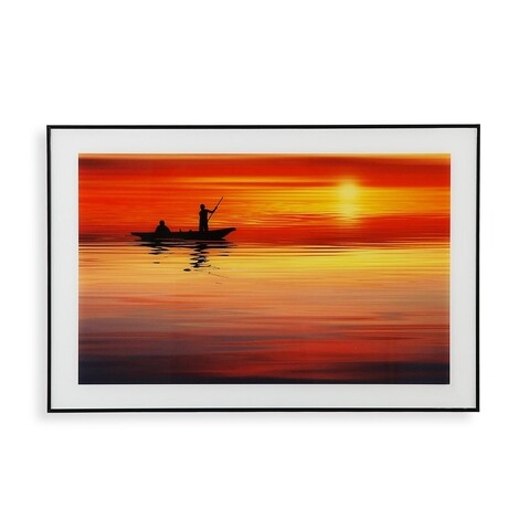 Tablou decorativ Sunset, Versa, 40 x 60 cm, sticla/MDF cm