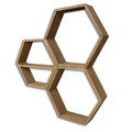 Raft de perete, Evila Originals, HEX004, 37x37x10 cm, Maro
