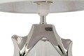 Lampa de masa Shiney, Mauro Ferretti, 1 x E27, 40W, 30x51 cm, ceramica/fier, alb/argintiu