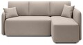Coltar extensibil dreapta 3 locuri ELTAP, Hadson, 206x150x89 cm, lemn/poliester, bej inchis