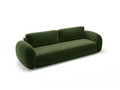 Canapea extensibila 3 locuri, Tonale, Cosmopolitan Design, 262x105x88 cm, catifea, verde army