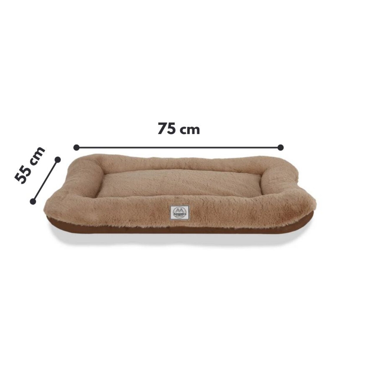 Pat pentru animale de companie, Paws &amp; Whiskers, Sally Dog 55 x 75, Material exterior: 100% poliester, Maro - view 5