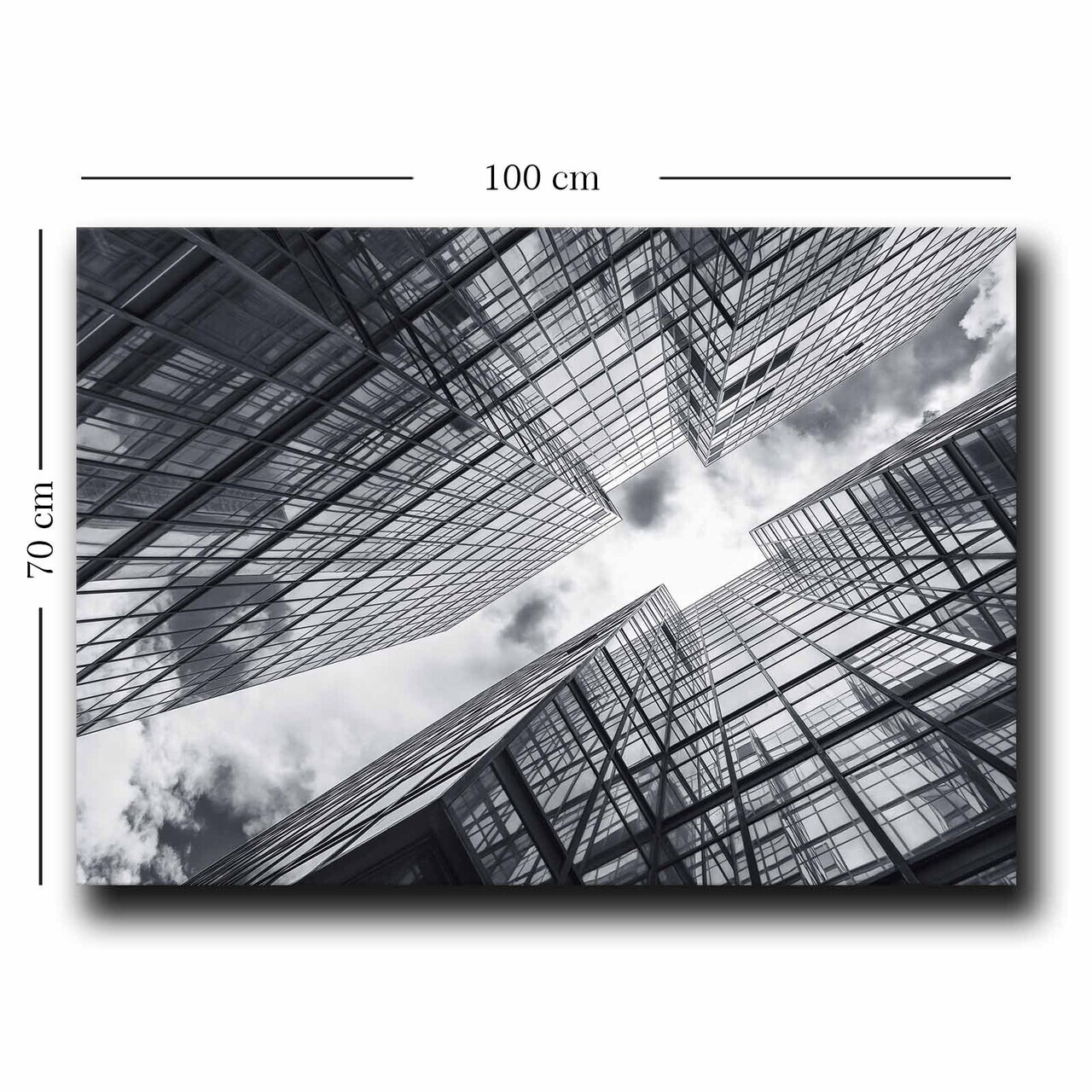 Tablou decorativ, 70100NISC-007, Lemn, Alb / Gri / Negru — imaginea 3