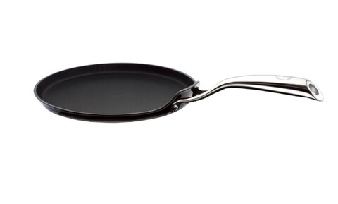 Tigaie pentru clatite, Berlinger Haus, aluminiu forjat si marmura, 25 cm, Black Royal