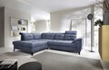Coltar extensibil stanga 5 locuri ELTAP, LT-40RAQ, Inferne, 297x210x107 cm, lemn/poliester, albastru deschis