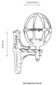 Lampa de exterior, Avonni, 685AVN1120, Plastic ABS, Negru