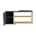 Pantofar Fiona, Decortie, 104x37x47 cm, PAL melaminat, oak/antracit