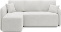 Coltar extensibil stanga 3 locuri ELTAP, Hadson, 206x150x89 cm, lemn/poliester, alb