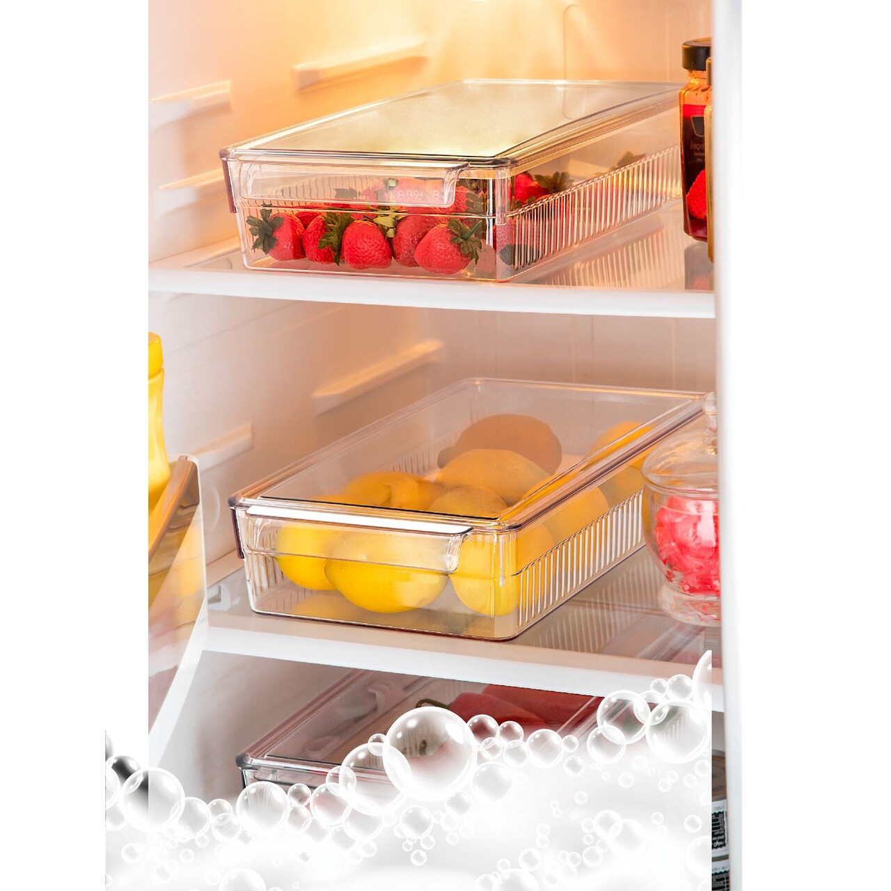 Set organizatoare frigider, Hermia, 964FRM3437, Transparent - view 2