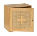 Dulapior pentru medicamente, Wenko, Allegre, 30 x 30 x 17.8 cm, bambus/ratan, natur