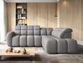 Coltar extensibil dreapta 4 locuri ELTAP, RT-04PAO, Falconn, 258x208x107 cm, lemn/poliester, gri inchis