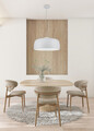 Lustra Baron, TRIO, 52x150 cm, 40W, 4x E27, metal, alb mat