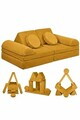 Canapea extensibilă pentru copii, Atelier del Sofa, 326NYR1114, Galben mustar