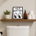 Tablou decorativ, Nice Bottom, Dimensiune: 20 x 25 cm, Alb/Negru