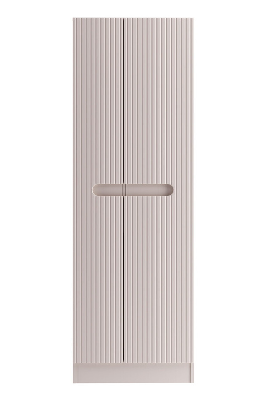 Dulap inalt cu usi, Nova Cashmere, Comad, 60x39x180.5 cm, MDF/PAL laminat, casmir mat — imaginea 4