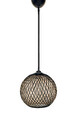 Lustra, FullHouse, 390FLH1567, Iuta lucrata manual , Maro / Ecru / Negru