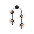 Aplica de perete, Fulgor, 942FLG2113, Metal, Negru
