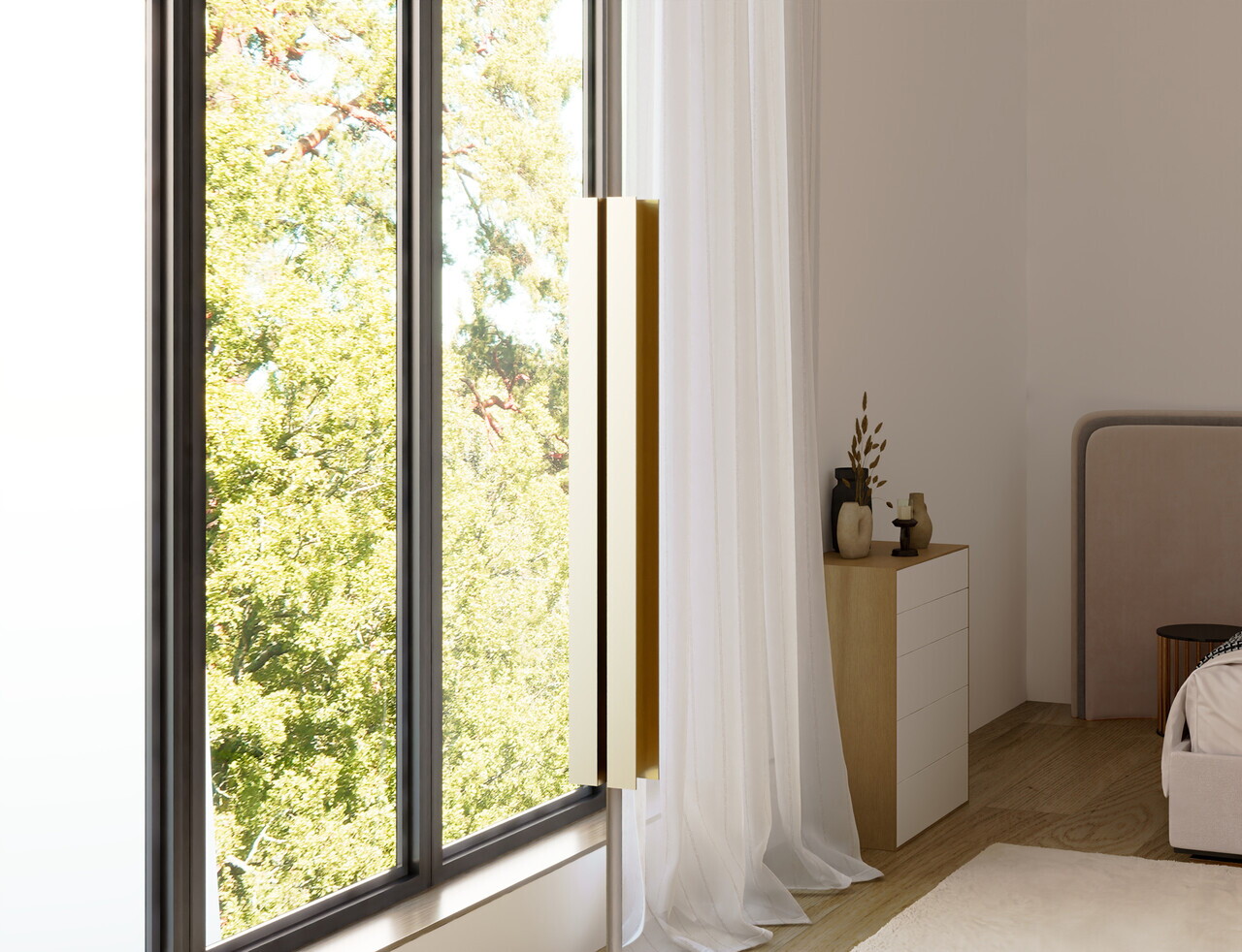 Dulap pentru haine cu oglinda ELTAP, KM2-SZA100, Mirtillo, 100x60x216 cm, PAL laminat, casmir — imaginea 9