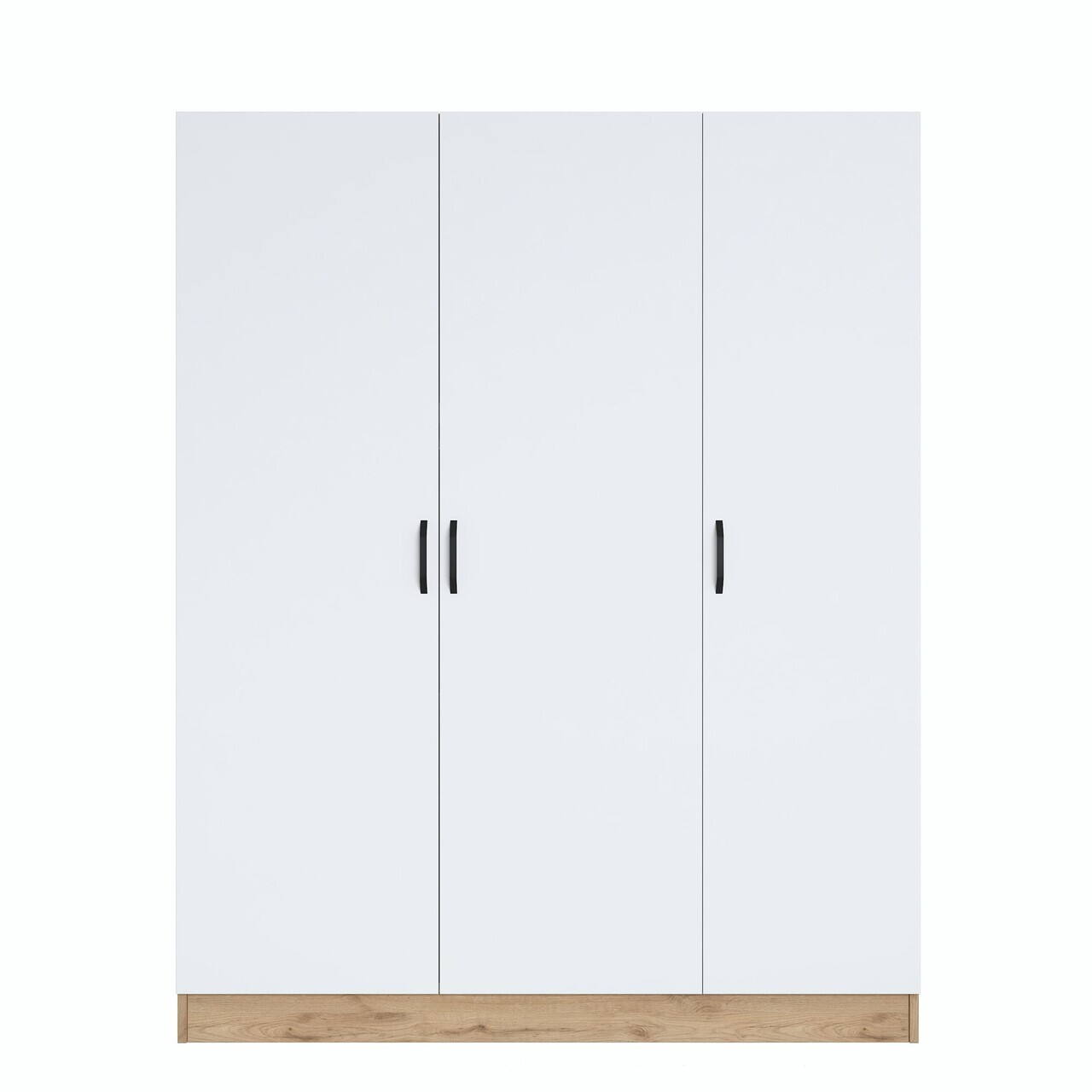 Dulap pentru haine, Hanah Home, BA105, 145x181.9x55 cm, PAL melaminat, Nuc/Alb - view 8