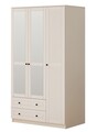 Dulap pentru haine, Rabi, Rb-062-02, 105x210x52 cm, Alb mat