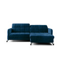 Coltar extensibil dreapta 3 locuri ELTAP, Lore-01, Lorelle, 225x160x105 cm, lemn/poliester, albastru inchis