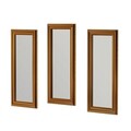 Set 3 oglinzi decorative, Siam, Lavia, MDF , Auriu