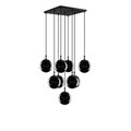 Lustra, Tatum, 584TTM1169, Fier, Negru / Fume