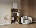 Raft de perete ELTAP, Pocett, 80x40x146 cm, PAL/PVC, stejar