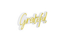 Decoratiune luminoasa LED, Grateful, Benzi flexibile de neon, DC 12 V, Galben