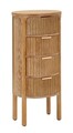 Comoda Goteborg, Mauro Ferretti, 38x33.5x82 cm, lemn de brad/MDF/fier, maro
