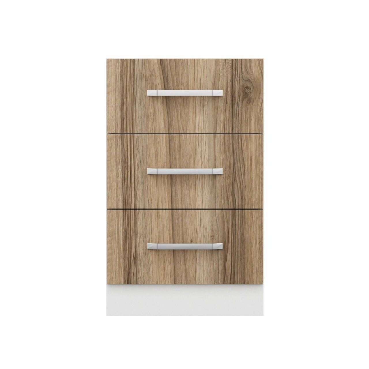 Dulap pentru bucatarie, Hanah Home, Minar, 50x87x58 cm, Alb / Dore — imaginea 5
