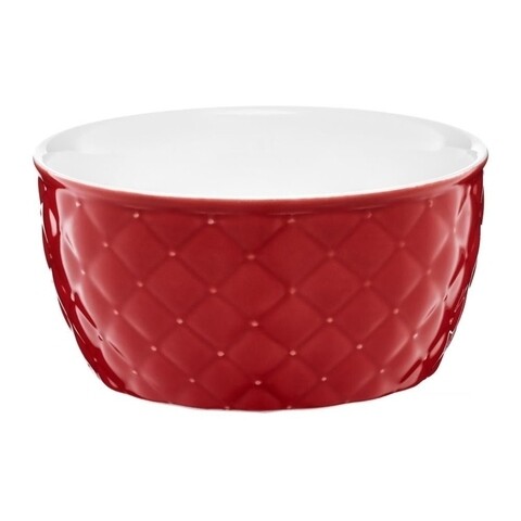 Bol glamour, ambition, 13.5 cm, portelan, rosu
