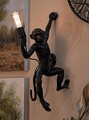 Aplica de perete Monkey, Mauro Ferretti, 1 x E27, 20W, 32x32x64 cm, polirasina, negru