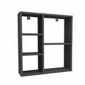 Raft de perete, Hanah Home, Myra, 70.8x74.5x20 cm, Antracit